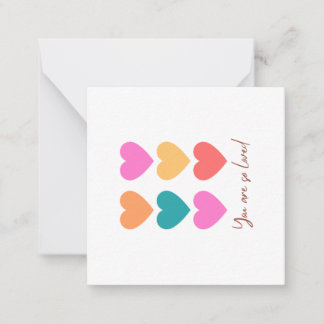 Sie werden geliebt - Valentinstag Card Mitteilungskarte