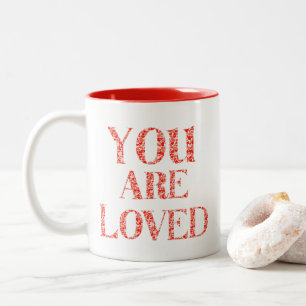 Sie werden geliebt zweifarbige tasse