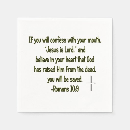 Sie werden Gerettet Serviette (Vorderseite)