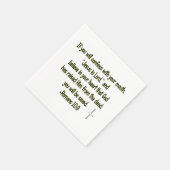 Sie werden Gerettet Serviette (Ecke)