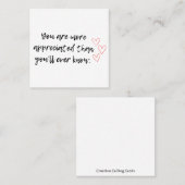 Sie werden geschätzt telefonnummerkarte (Vorne/Hinten)