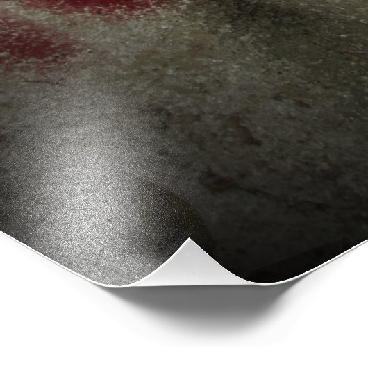 "Sie werden gewarnt" Fotodruck (Ecke)