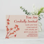 SIE WERDEN HERZLICH EINGELADEN EINLADUNG (Stehend Vorderseite)