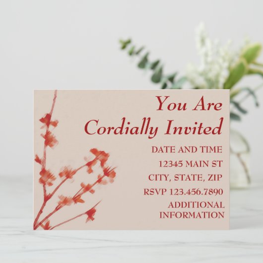 SIE WERDEN HERZLICH EINGELADEN EINLADUNG (Stehend Vorderseite)