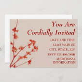 SIE WERDEN HERZLICH EINGELADEN EINLADUNG (Vorne/Hinten)