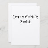 Sie werden herzlich eingeladen einladung (Vorne/Hinten)