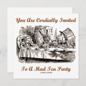 Sie werden herzlich zu einem wütenden Tee-Party Einladung (Vorne/Hinten)