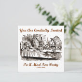Sie werden herzlich zu einem wütenden Tee-Party Einladung (Stehend Vorderseite)