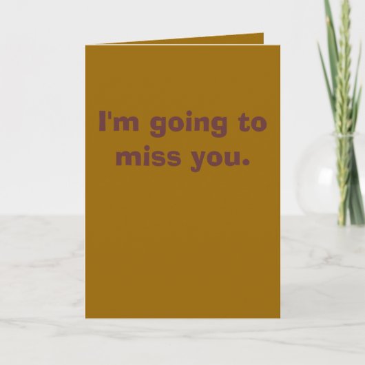 Sie werden Ihre Karte verpassen (Vorderseite)