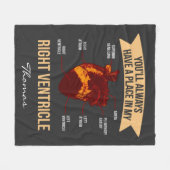 Sie werden immer einen Platz in meinem Herzen pers Fleecedecke (Vorderseite (Horizontal))