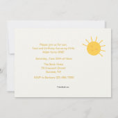 Sie werden immer meine Sonnenschein-Foto-Einladung Einladung (Rückseite)