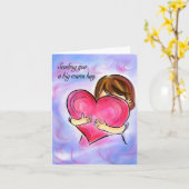 Sie werden in einer warmen Umarmung begleitet. Karte (Gelbe Blume)