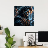 Sie werden meine - AI Fantasy Digital Art Print Poster (Heimbüro)