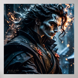 Sie werden meine - AI Fantasy Digital Art Print Poster