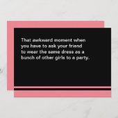 Sie werden meine Trauzeugin-Karte Einladung (Vorne/Hinten)