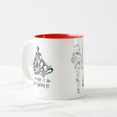 Sie werden mich als KÖNIGIN ansprechen Zweifarbige Tasse (Vorderseite Links)
