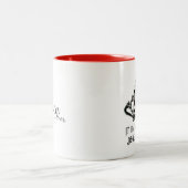 Sie werden mich als KÖNIGIN ansprechen Zweifarbige Tasse (Mittel)