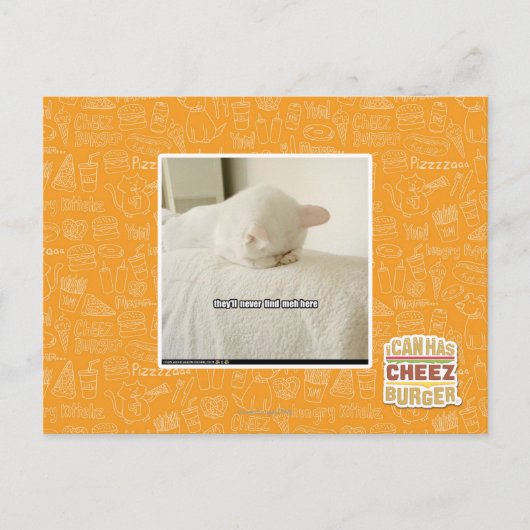 Sie werden mich hier nie finden postkarte (Vorderseite)