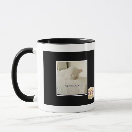 Sie werden mich hier nie finden tasse (Links)