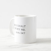 SIE WERDEN MICH NICHT VERSUCHEN - Funny Coffee Tas Kaffeetasse (Vorderseite Links)
