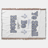 Sie werden mit biblischem Zitat gehasst Decke (Vorderseite)