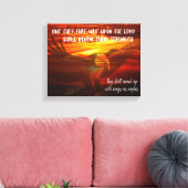 Sie werden mit Flügeln als Adlerschrift aufsteigen Leinwanddruck (Insitu (Wohnzimmer))