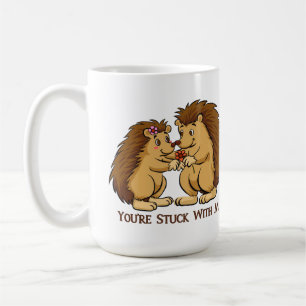 Sie werden mit mir Stachelschwein-Tasse gehaftet Kaffeetasse