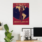 Sie werden nicht an den U.S.-Marines teilnehmen Poster (Heimbüro)