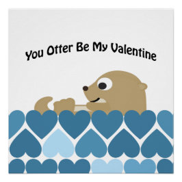 Sie werden nicht mein Valentin sein mit dem Herzen Poster