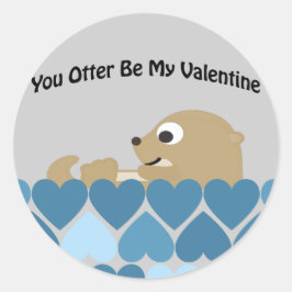 Sie werden nicht mein Valentin sein mit dem Herzen Runder Aufkleber