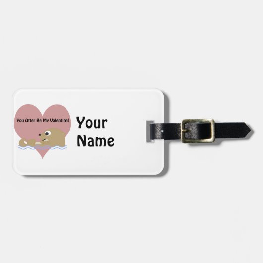 Sie werden nicht mein Valentinin sein Gepäckanhänger (Vorderseite horizontal)
