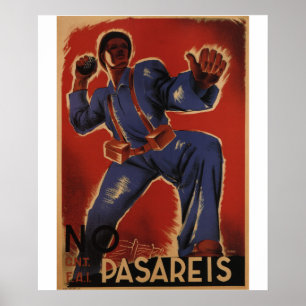 Sie werden nicht passieren (1937)_Propaganda Poste Poster