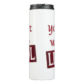 Sie werden nie allein Liverpool gehen Thermosbecher (Rückseite)