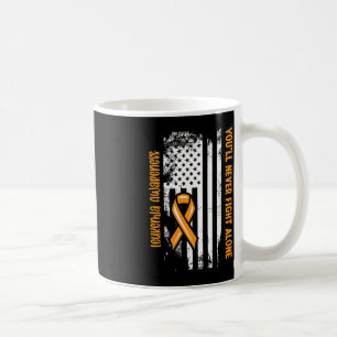 Sie werden niemals allein die Leukämie des Blutkre Kaffeetasse