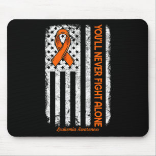 Sie werden niemals allein die Leukämie des Blutkre Mousepad