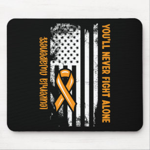 Sie werden niemals allein die Leukämie des Blutkre Mousepad