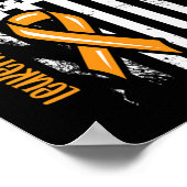 Sie werden niemals allein die Leukämie des Blutkre Poster (Ecke)