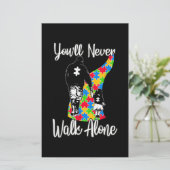 Sie werden niemals allein durch den Vater-Tochter- Briefpapier (Stehend Vorderseite)