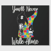 Sie werden niemals allein durch den Vater-Tochter- Geschenkpapier (Flach)