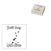 Sie werden niemals allein durch den Vater-Tochter- Gummistempel (Stempel)