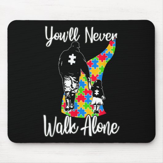 Sie werden niemals allein durch den Vater-Tochter- Mousepad (Vorne)