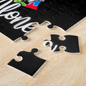 Sie werden niemals allein durch den Vater-Tochter- Puzzle (Seite)