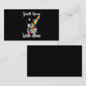 Sie werden niemals allein durch den Vater-Tochter- Visitenkarte (Vorne/Hinten)