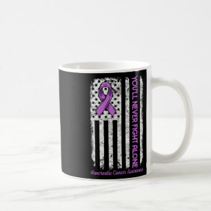 Sie werden niemals allein mit der Flagge Bauchspei Kaffeetasse