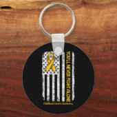 Sie werden niemals allein mit der Flagge der Kinde Schlüsselanhänger (Vorderseite)