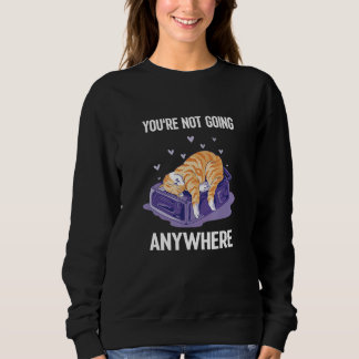 Sie werden nirgends auf einer Tasche 1 katzenlos. Sweatshirt