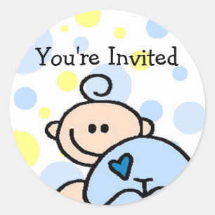 Sie werden OH eingeladen Runder Aufkleber