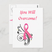 Sie werden Postkarte überwinden (Vorne/Hinten)