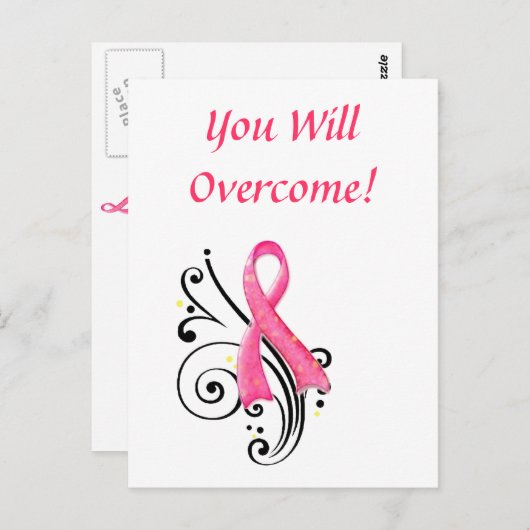 Sie werden Postkarte überwinden (Vorne/Hinten)