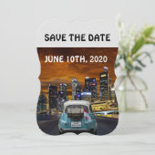 SIE WERDEN SAVE THE DATE EINGELADEN. EINLADUNG (Stehend Vorderseite)